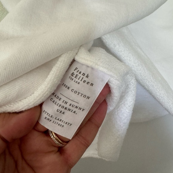 Frank & Eileen EFFIE Long-Sleeve Funnel Neck Capelet Sweatshirt Size xs - Picture 7 of 7